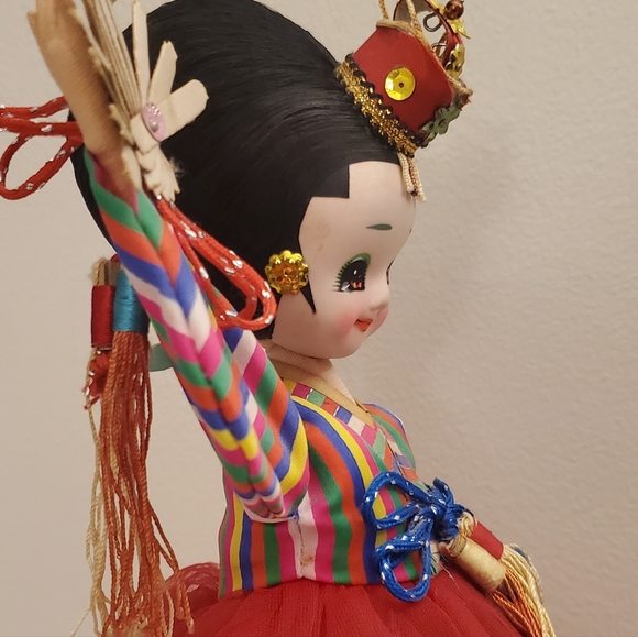 Vintage Big Eyed Anime Style Asian Korean Bradley Mod Stockinette Doll Dance - Picture 14 of 16